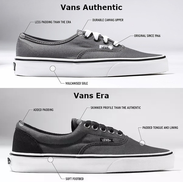 authentic vans vs era